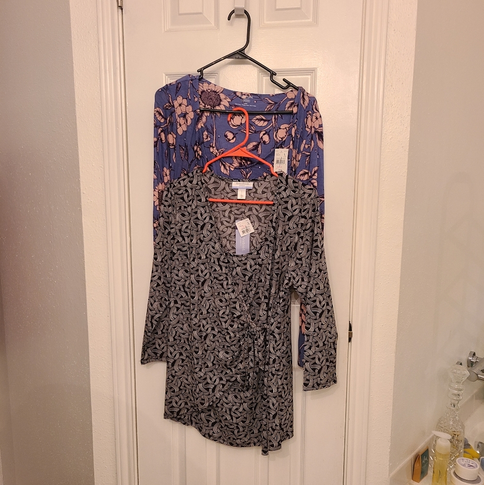 NwT 2 Motherhood long-sleeved nursing tops
